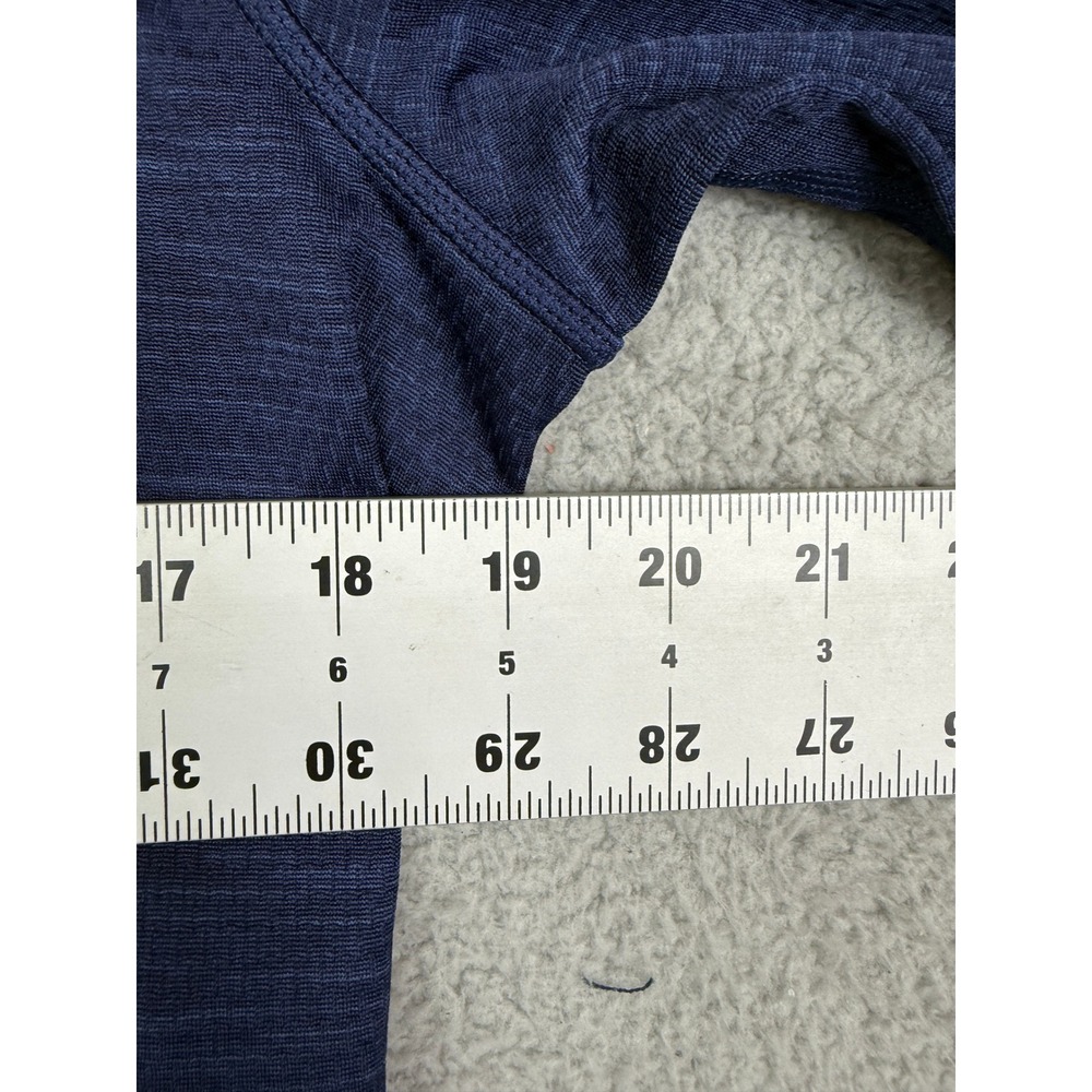 REI Co-op Mens Quarter Zip Pullover Athletic Top Blue Small Activewear - Picture 6 of 9
